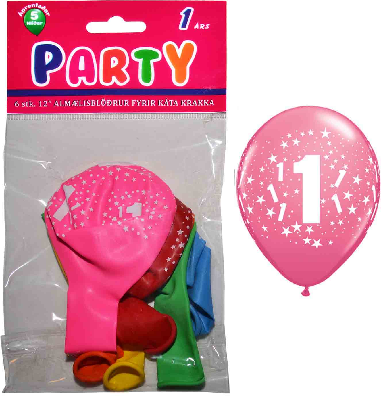 PARTÝ BLÖÐRUR vörunr. 70601-00